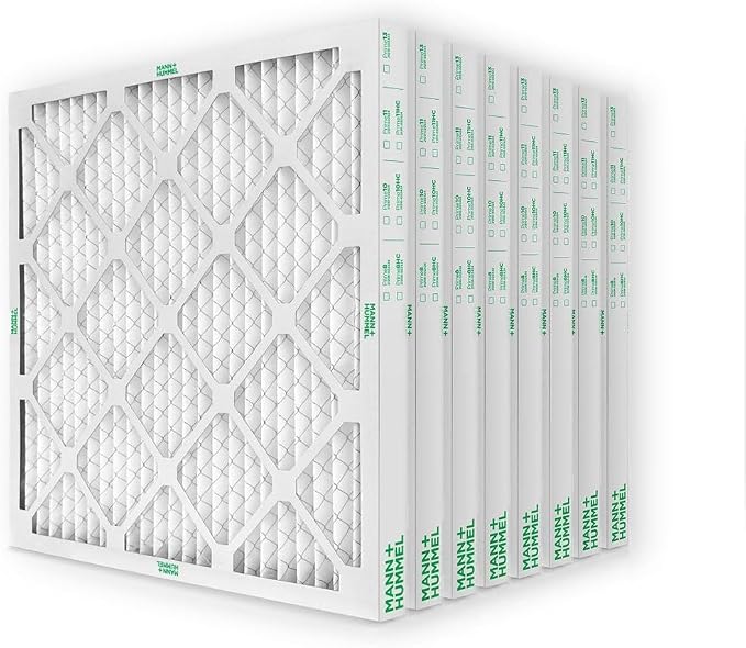 Mann+Hummel 16x16x2 MERV 8 Pleated HVAC AC Furnace Air Filters. Box of 8. by MannHummel