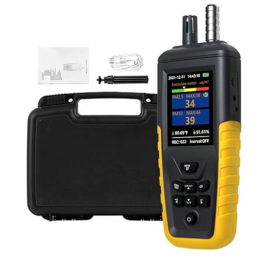 Dust Particle Counter Air Quality Monitor High Sensitivity 3-Channel - Image 8