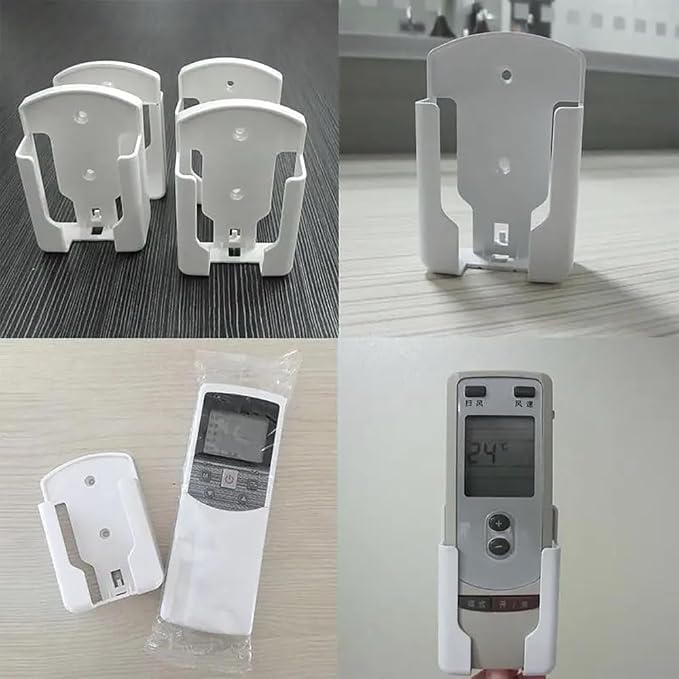 1PCS Remote Control Bracket White Self-Adhesive Media Storage Box Wall Remote - Image 5