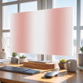 Coral Red White Gradient Indoor TV Cover, Elastic TV Screen Protector Modern by Unknown