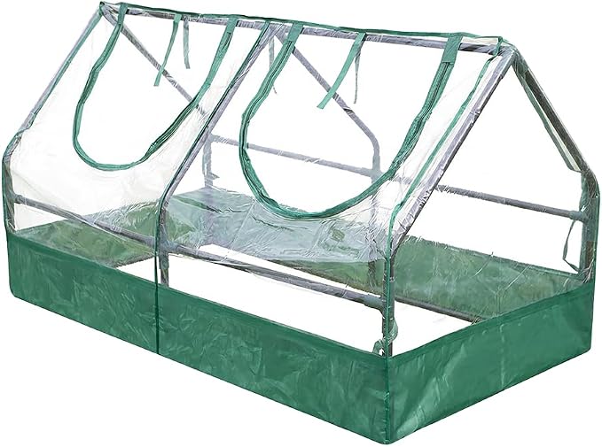 Zenport SH3212A+BTP Garden Raised Bed and Cold Frame Greenhouse Cloche - Image 2