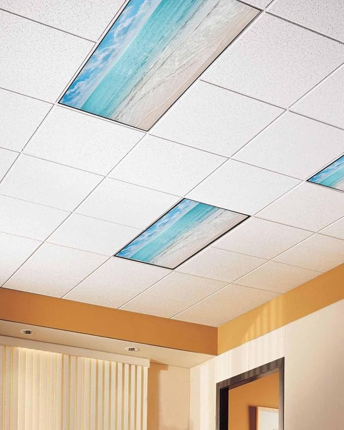 Ocean 1 Pcs Fluorescent Light Covers, 4 x 2 Ft - Image 2