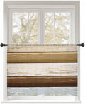 Sheer Curtains 54 Inch Length, Wood Grain Brown Semi Sheer Curtains Light by Unknown