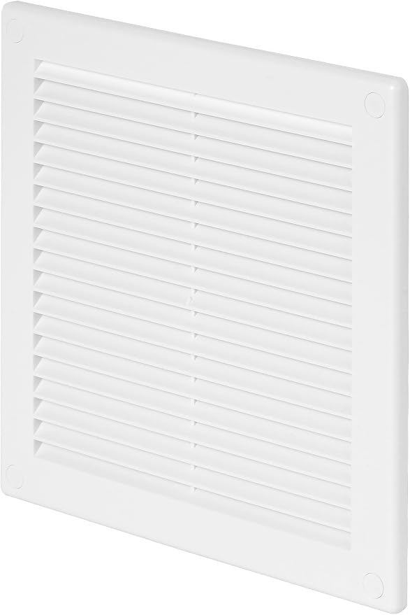 Awenta 6" x 6" Inch Square Plastic White Ventilation Grille by Awenta