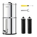VEVOR Gravity-fed Water Filter System, 2.25G 304 Stainless-Steel Countertop by VEVOR