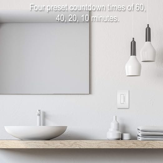 Legrand Radiant Digital Countdown Timer Rocker Light Switch, - Image 5