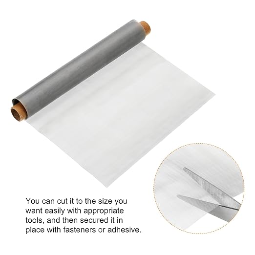 PATIKIL 304 Stainless Steel Wire Mesh Screen, 180 Mesh Woven Air Vent Filter - Image 3