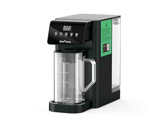 Ecoviva MATE5 Countertop Reverse Osmosis Water Filter, 8-Stage RO Water Filter by Ecoviva