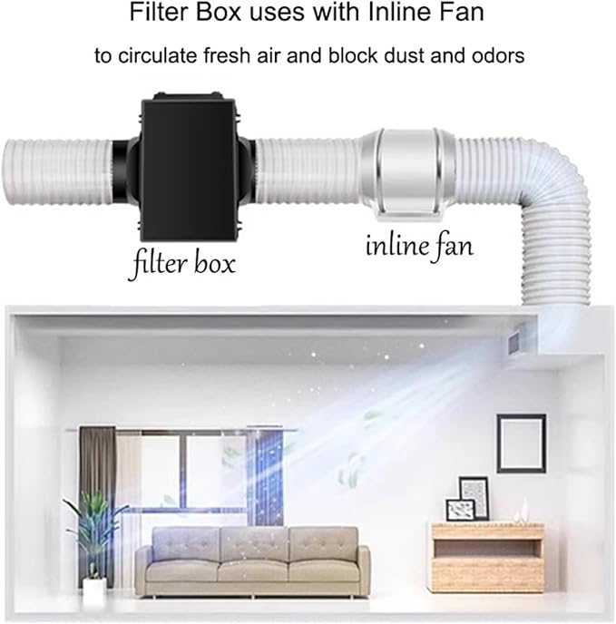 Fresh Air Intake Inline Filter Box - Image 2