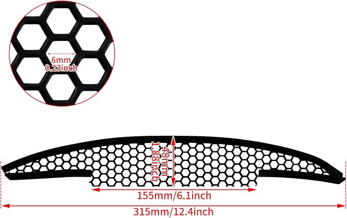 Motorcycle Fairing Mesh Grill Side Vent Screen Cover Fit - Image 4