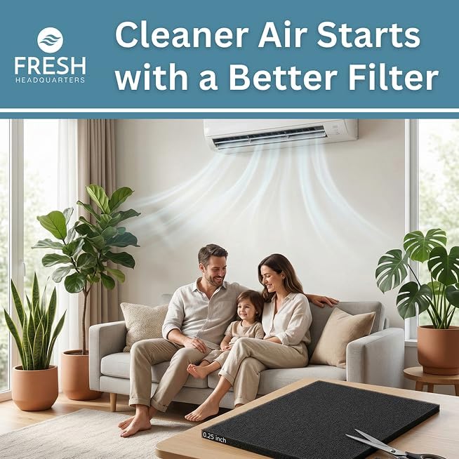 2-Pack Cut to Fit Air Filters – 24"x15"x0.25" Washable & Reusable Foam Filter - Image 8