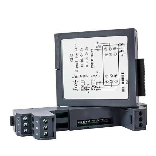 Analog Signal Isolator 4-20mA Signal Isolator Din Rail Mount 0.5% FS Precision by Unknown