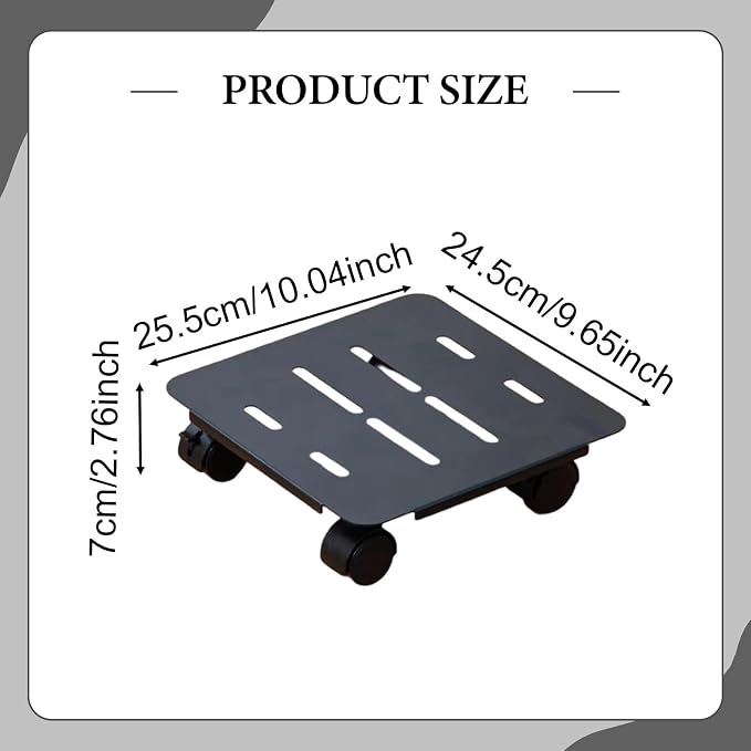 Plant Stand with Wheels, Potted Plant Mover, Simple Flowerpot Holder with - Image 3