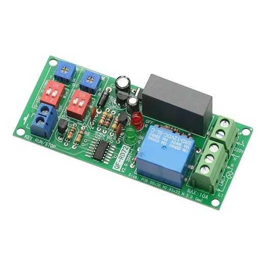 Dual Time Adjustable Cycle Delay Timing Relay Repeat ON Off Switch Infinite - Image 5