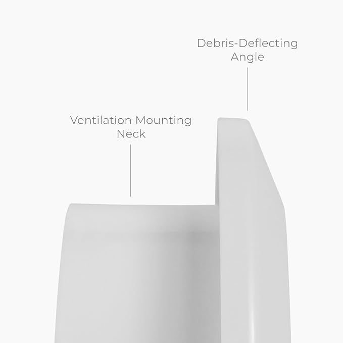 6" Inch White Round Air Vent Cover - Image 5