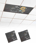 2 Pack Retro Sunflower Fluorescent Light Covers You are My Sunshine Yellow by Unknown