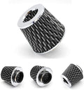 Universal Clamp-On Cold Intake Cone Air Filter 3", Washable Filter, High Flow by AotoKoop
