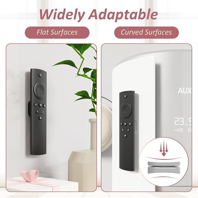 Magnetic Remote Control Holder Wall Mount Self-Adhesive, 6 Pack Upgraded - Image 2