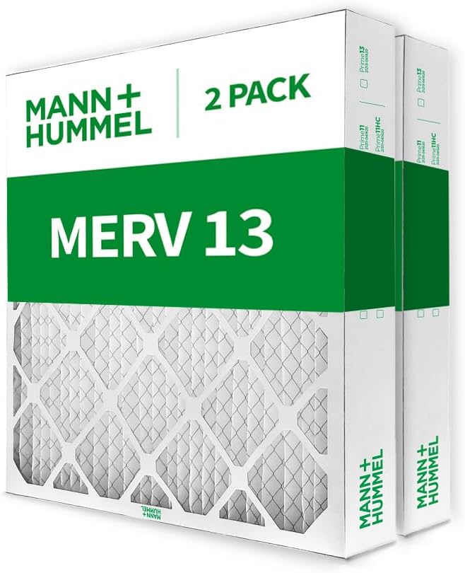 Mann+Hummel 20x25x4 MERV 13 Pleated HVAC AC Furnace Air Filters. 2 Pack. - Image 3
