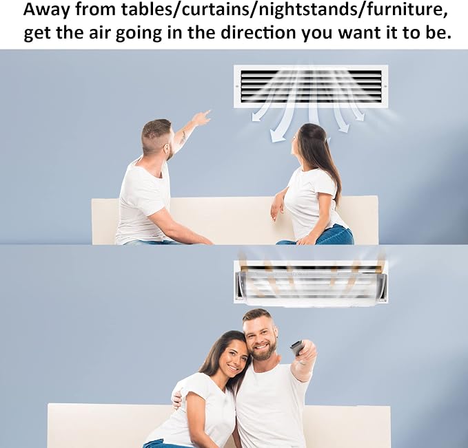 2 Pack Air & Heat Deflector for Vents, Sidewalls and Ceiling Registers - Image 7