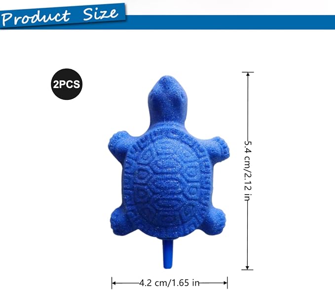 2 PCS Turtle Aquarium Bubble Air Stone Professional Aquarium Aerator Fish Tank - Image 2
