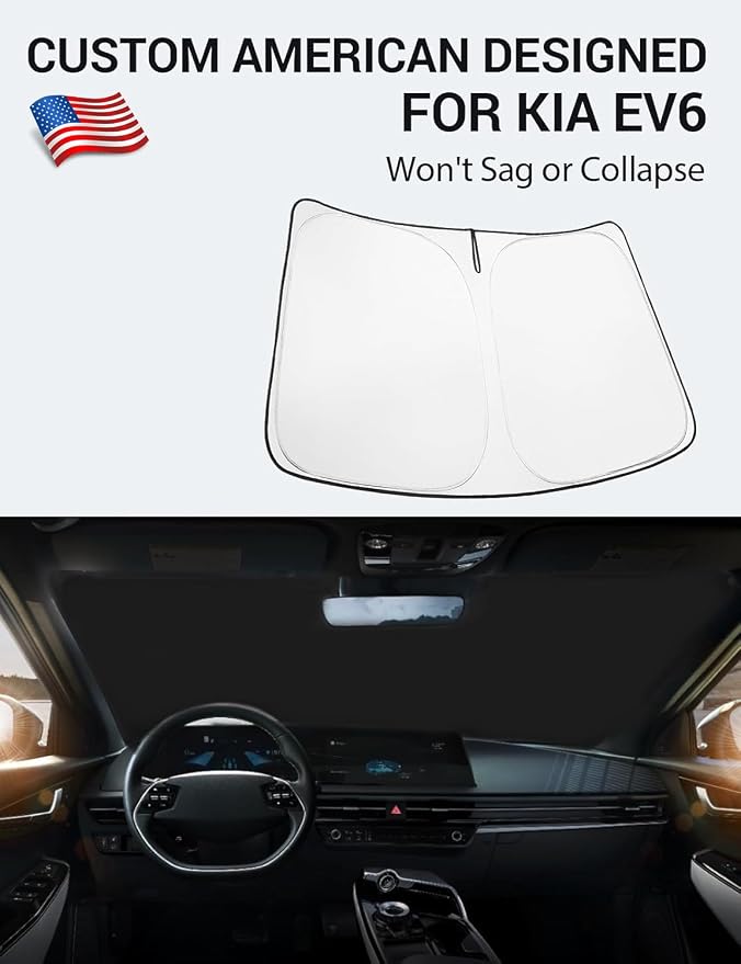 Proadsy for Kia EV6 2023 2024 2025 2026 Windshield Sun Shade 4-Layer Foldable - Image 2