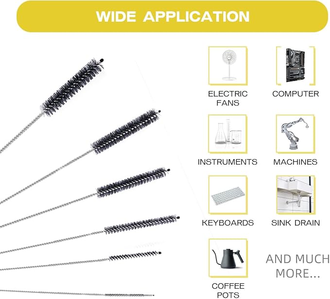 Brush Family Straw Cleaner Brush Set, 6 Piece Long Drinking Straws Cleaning - Image 6