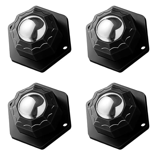 4Pcs Ball Bearing Rollers, 360º Rotation Universal Ball Casters, 200Lbs Self - Image 7