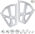 Litoexpe 2 Layers Silver Shoes Drawer Cabinet Hinges, Stainless Steel Shoe by PRATICALPRODUCTS