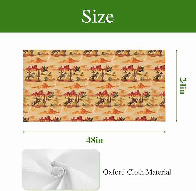 Tropical Plant Cactus Fluorescent Light Covers 2 Pack Western Cowboy Horse - Image 5