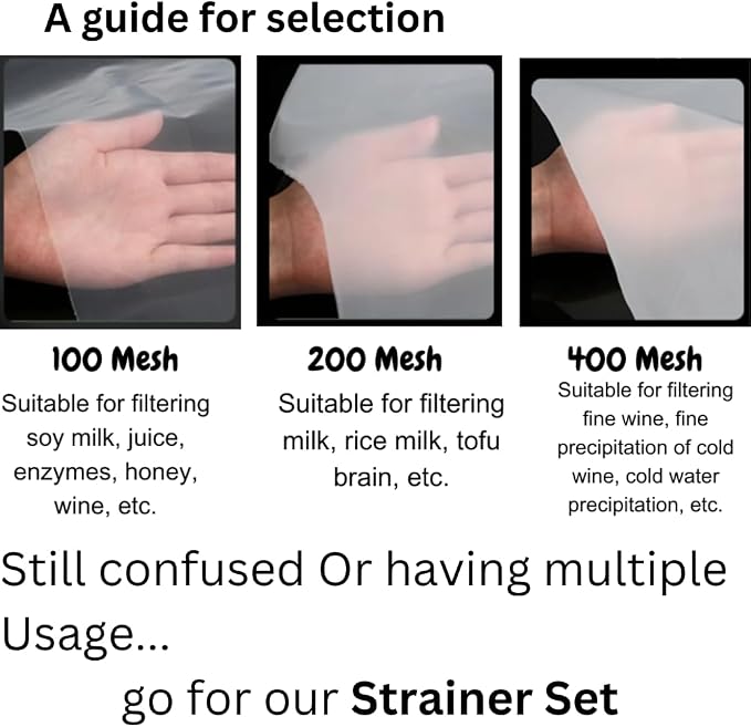 Kitchen Ultra-Fine Nylon Mesh Strainer I Filter Spoon Sieve - Image 4