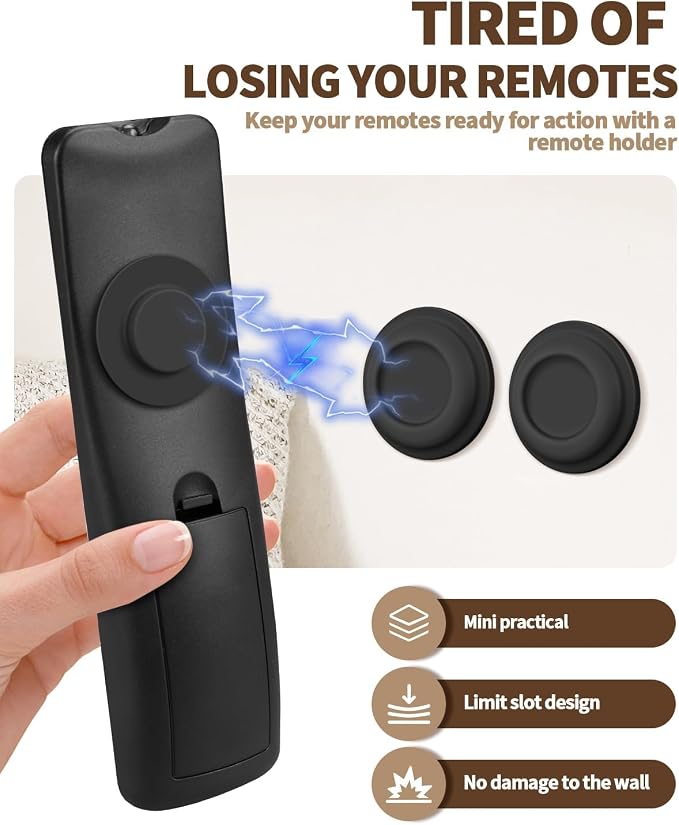 6 Pack Magnetic Remote Control Holder – Upgraded Silicone Magnetic Wall Mount - Image 4
