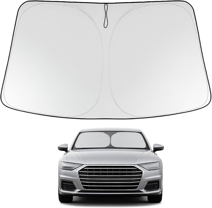 Proadsy 2026 Upgrade Windshield Sun Shade Custom Fit 2019-2025 Audi A6 Foldable by Proadsy