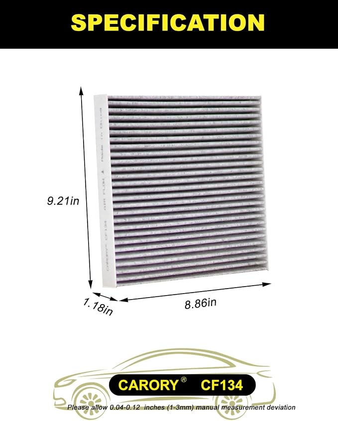 CARORY Cabin Air Filter w/Activated Carbon - Image 2