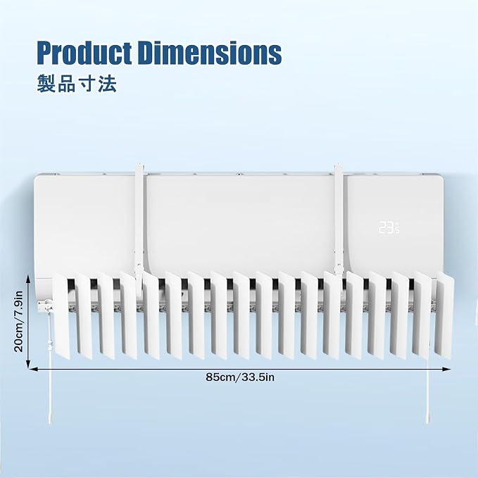 Window Air Conditioner Deflector, Universal Mini Split Wind Baffle, Adjustable - Image 2
