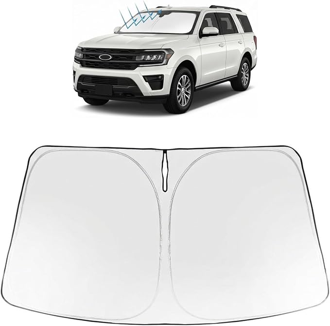Proadsy Windshield Sun Shade Custom Fit Ford Expedition 2018-2026 Foldable by Proadsy