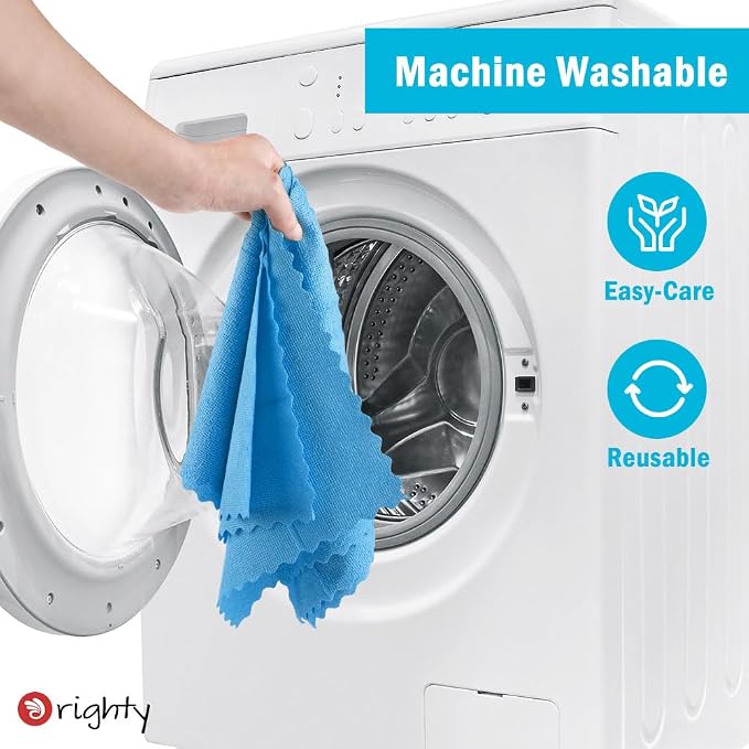 Orighty Microfiber Cleaning Cloth Bulk, Shop Towels Shop Rags 50 Pack, Reusable - Image 7