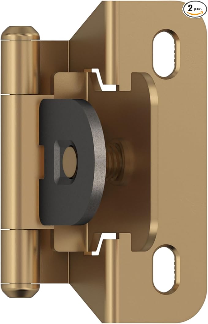 Amerock BPR8715CZ | Cabinet Hinge | 1/4 inch Overlay Single Demountable | by Amerock