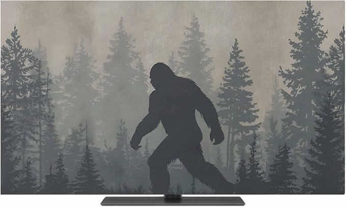 Wildman Gorilla Forest Silhouette Indoor TV Cover, Elastic TV Screen Protector by Unknown