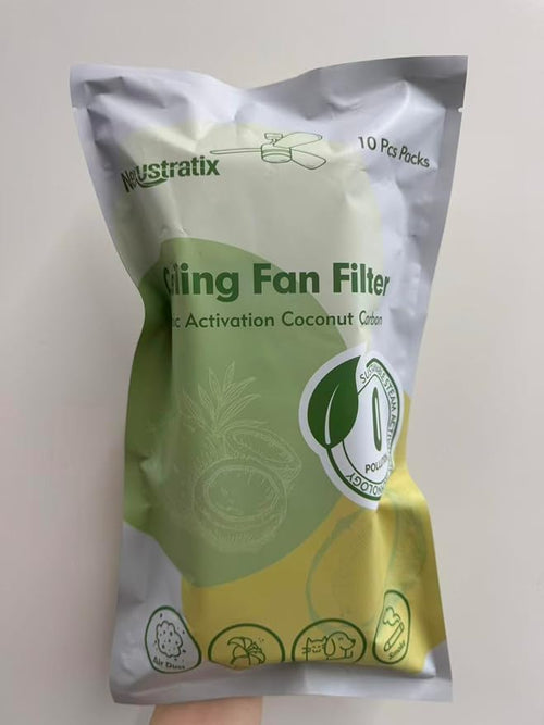 10 PCS Ceiling Fan Filters for Blades，Activated Coconut Carbon Air Filter by Unknown
