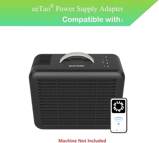 12V Adapter for PuroAir 100i PA100 Smart HEPA Air Purifiers for Home Pets - Image 2