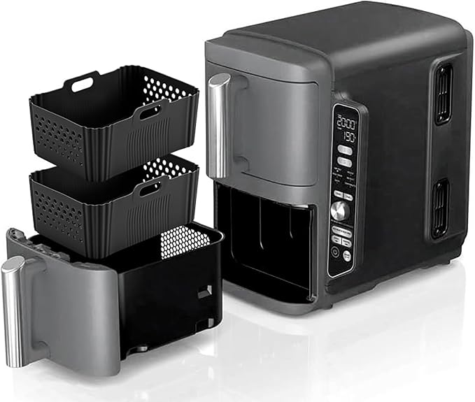 Silicone Air Fryer Liners for Ninja 10QT DoubleStack XL 2-Basket SL401 SL400 - Image 6