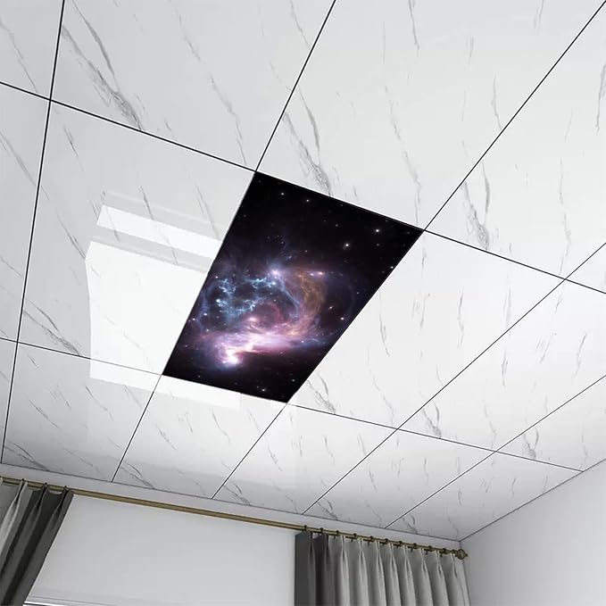 2PCS Fluorescent Light Covers for Classroom Ceiling Lights Magnetic Light Covers - Image 8