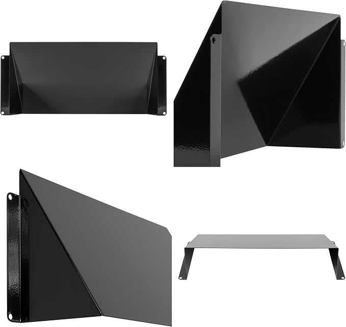 Repa Market 10 x 5 Inch Black Galvanized Steel Vent Cover - Image 7