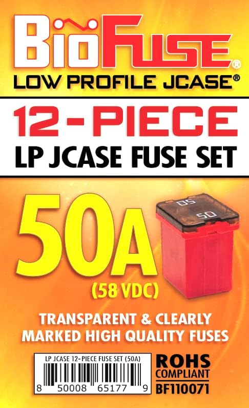 50A Low Profile JCASE 12-Piece Cartridge Fuse Assortment. Fits Most: Nissan - Image 6