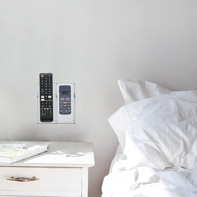 HBlife Acrylic Remote Control Holder Organizer, Bedside - Image 5