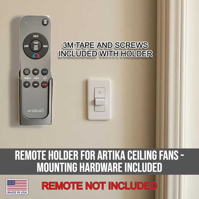 Wall Mount Holder for Remote Control REM-ARTC-1, REM-ARTC-2 Artika Ceiling Fans - Image 2