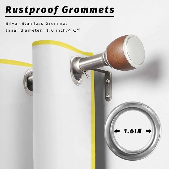 Lemons Outdoor Curtains for Patio Summer Fruit Lemon Tree Waterproof Outside - Image 2