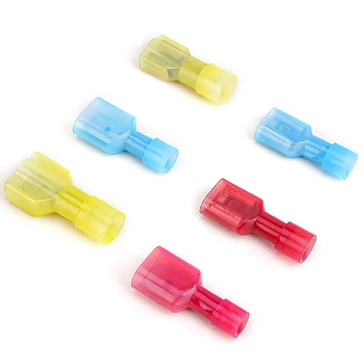 TICONN 100 Pcs Nylon Spade Quick Disconnect Connectors Kit, Electrical - Image 4