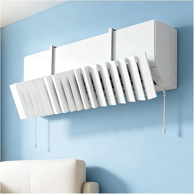 Window Air Conditioner Deflector, Universal Mini Split Wind Baffle, Adjustable by Unknown